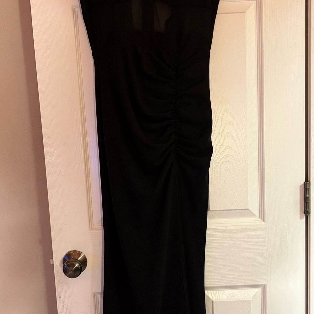 Black Sheath Maxi Cocktail Dress
